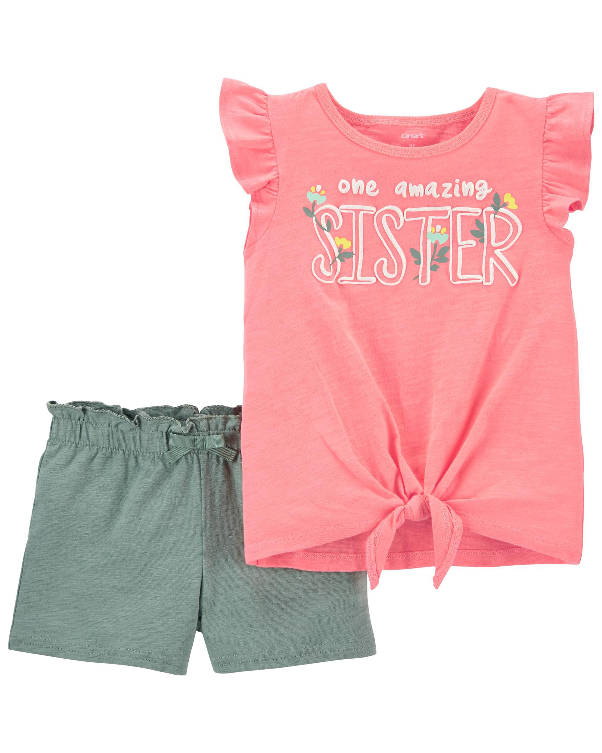 *DOORBUSTER* 2-Piece Sister Jersey Tee & Short Set