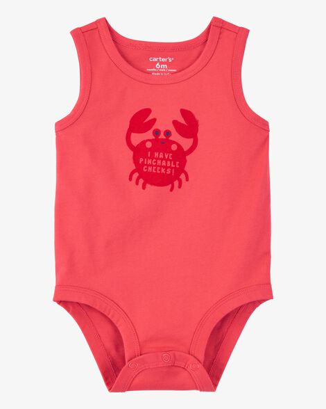  Product image 1 of Baby Pinchable Cheeks Crab Bodysuit