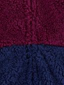 Multicolor - Baby Colorblock Fleece Knit Jacket - Red, Selected