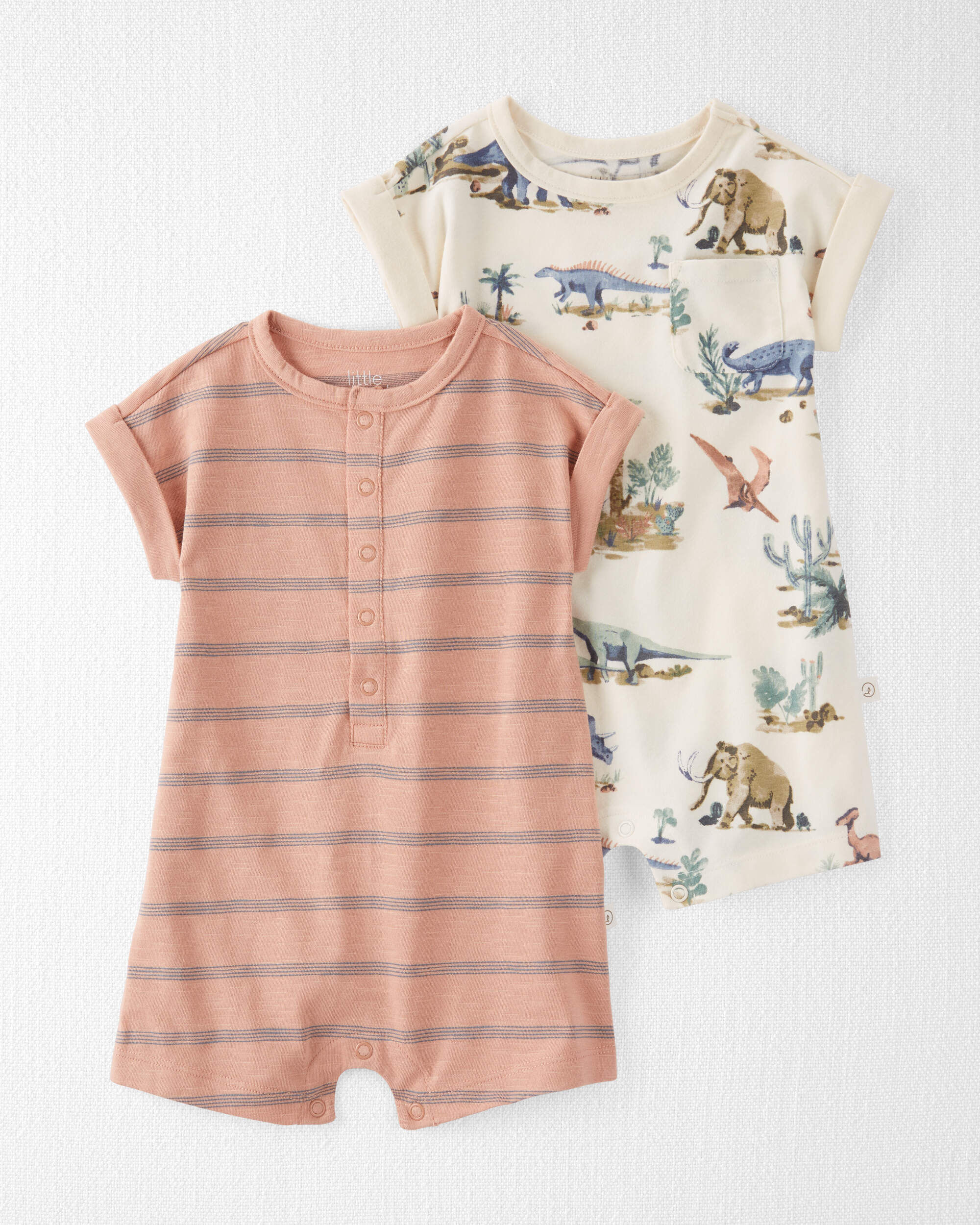 Baby 2-Pack Organic Cotton Rompers - Little Planet | Carter's