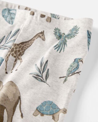 Product image 2 of Baby Safari Print Organic Cotton 2-Piece Pajamas
