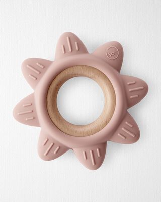 Product image 1 of Little Planet Silicone & Wood Teether - Pink
