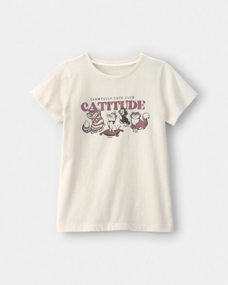 girls disney© cats graphic tee - cream