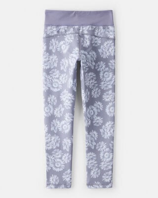 Product image 2 of Girls Floral Active Leggings - Purple