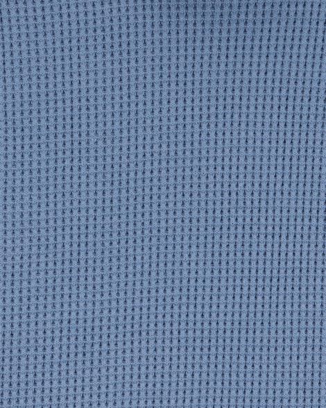 Product image 3 of Toddler 2-Piece Waffle Knit Hooded Pullover & Drawsting Shorts Set - Blue