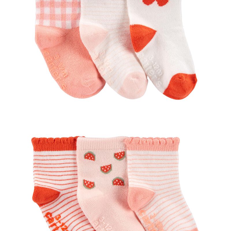 Multi Baby 6Pack Striped Booties