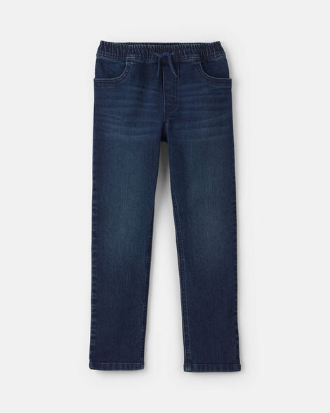 Boys Denim Tapered Jeans - Dark Wash