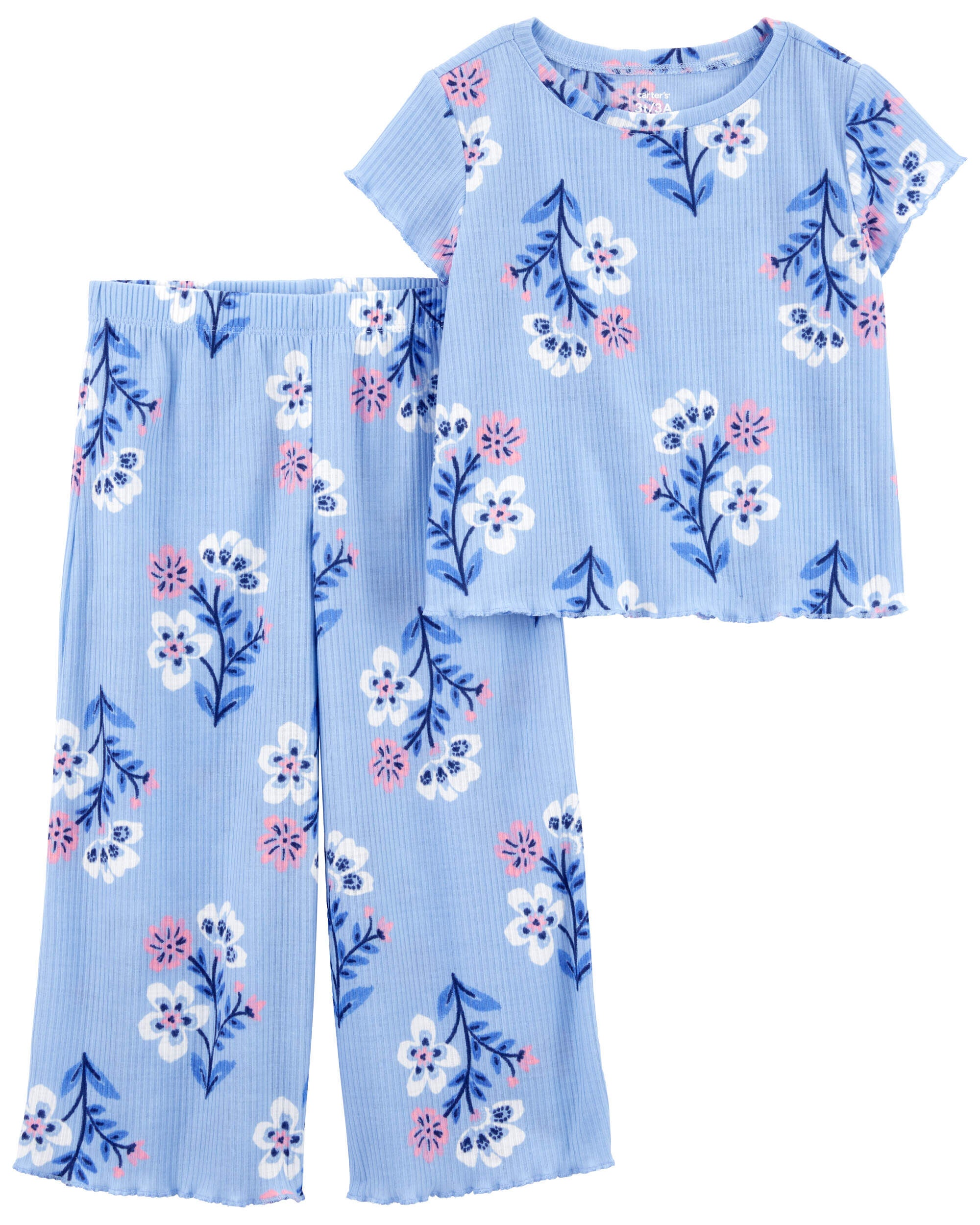 2 Piece Floral Loose Fit Pajamas Carter s Carter s