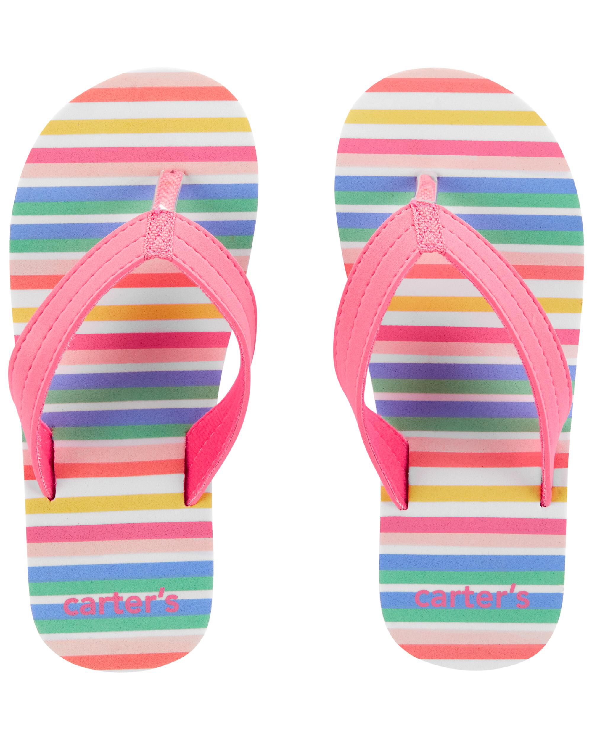 *DOORBUSTER* Carter's Striped Flip Flops