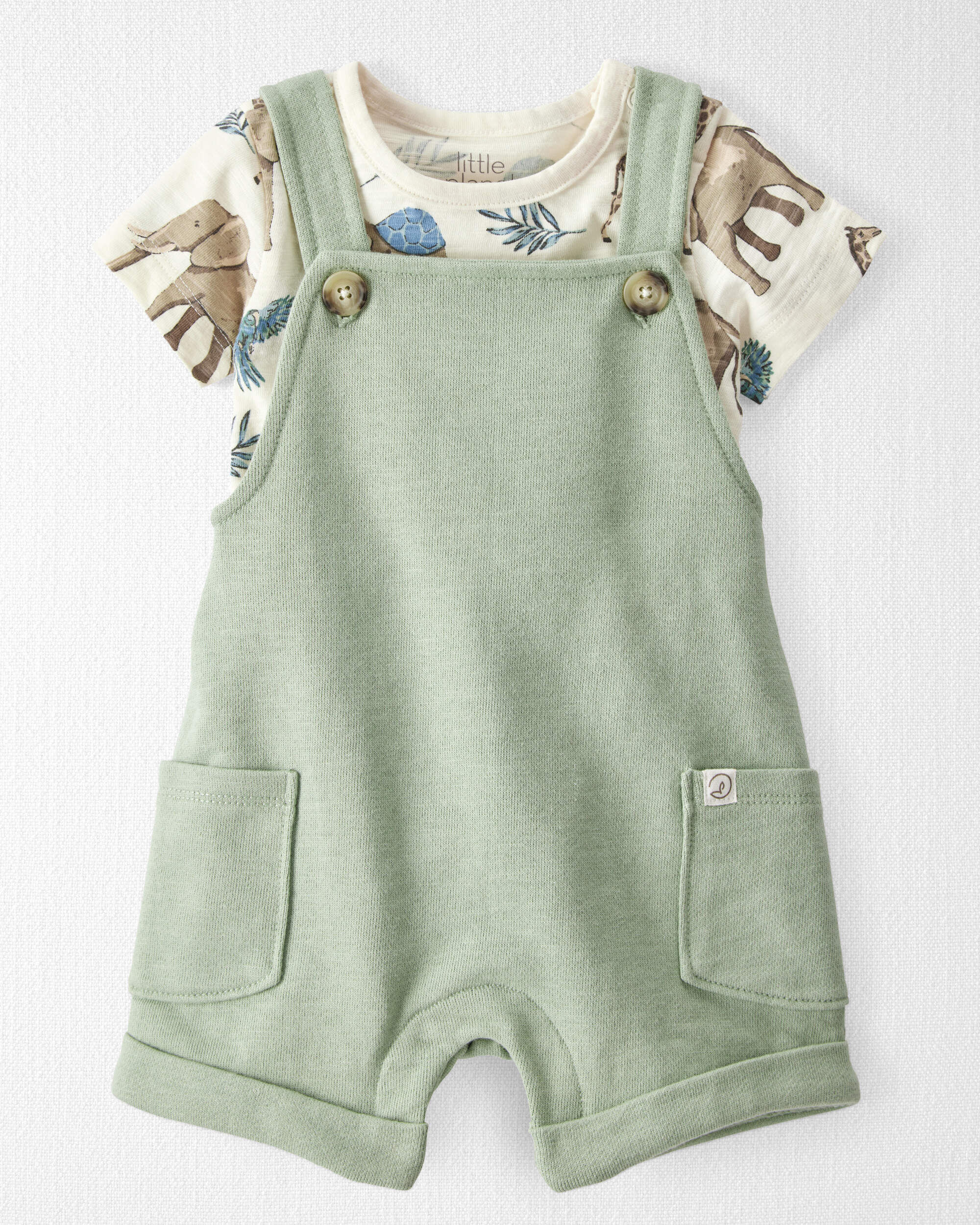 福袋 大丸 Baby 2-Piece Planet Little - Set Shortall Cotton Organic その他