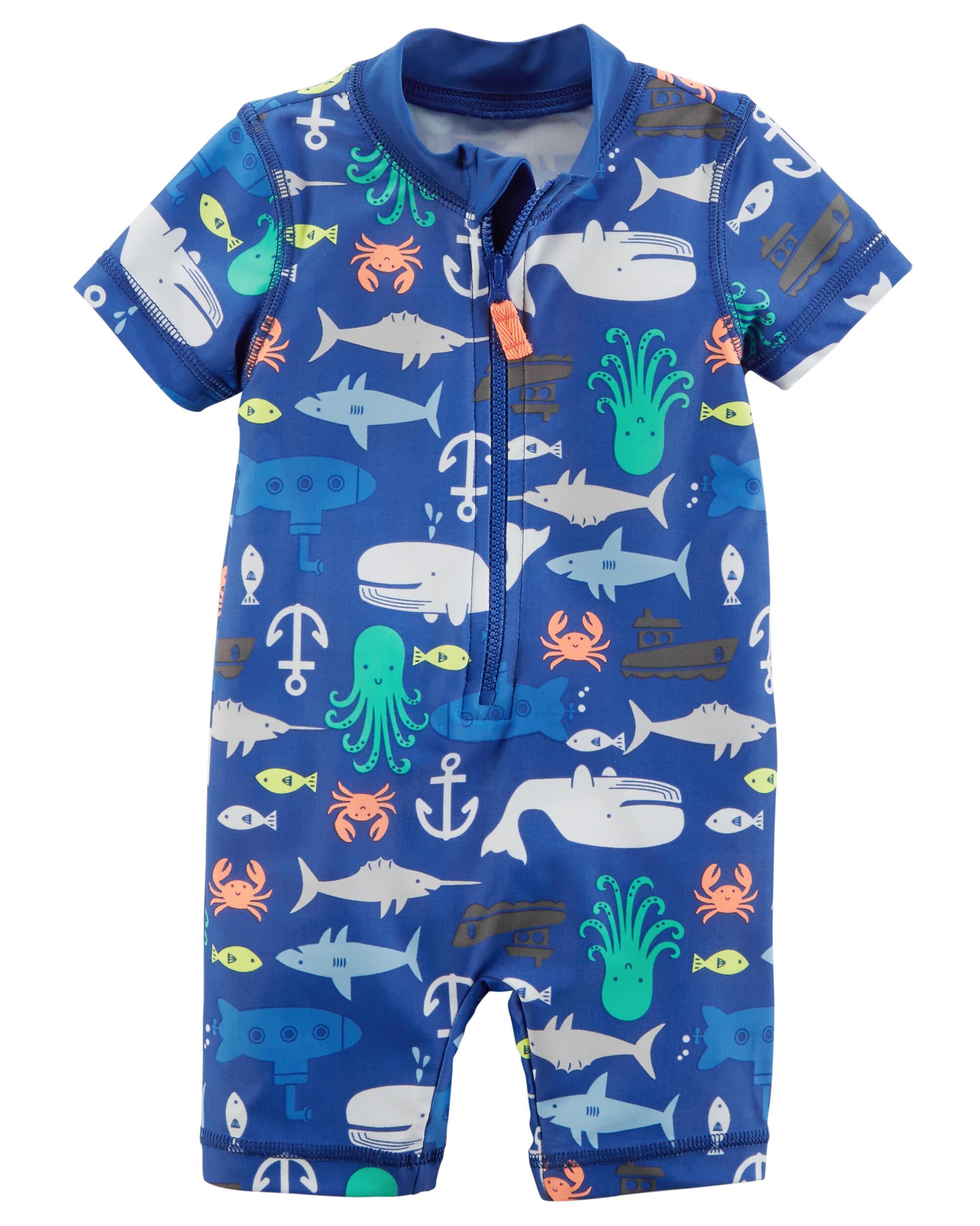 Baby Boy Swimwear: Trunks & Rashguards | Carter's | Free Shipping