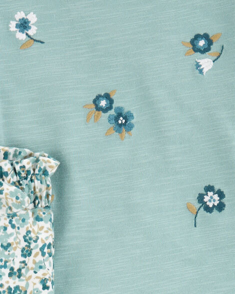  Product image 2 of Baby 2-Piece Floral Bodysuit Pant Set