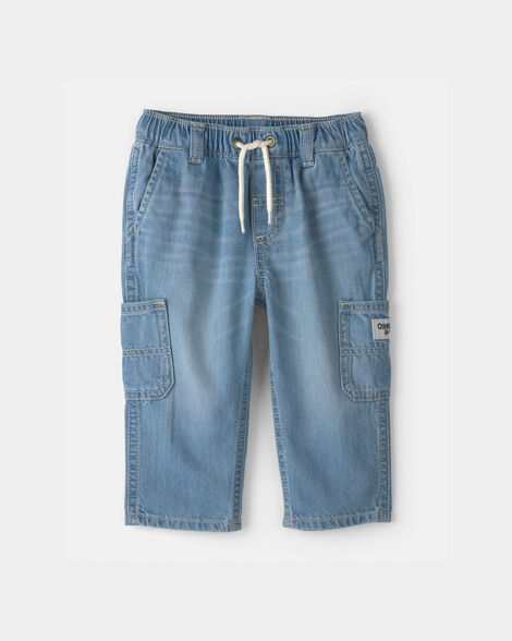 Baby Boy Wide-Leg Carpenter Jeans - Medium Wash