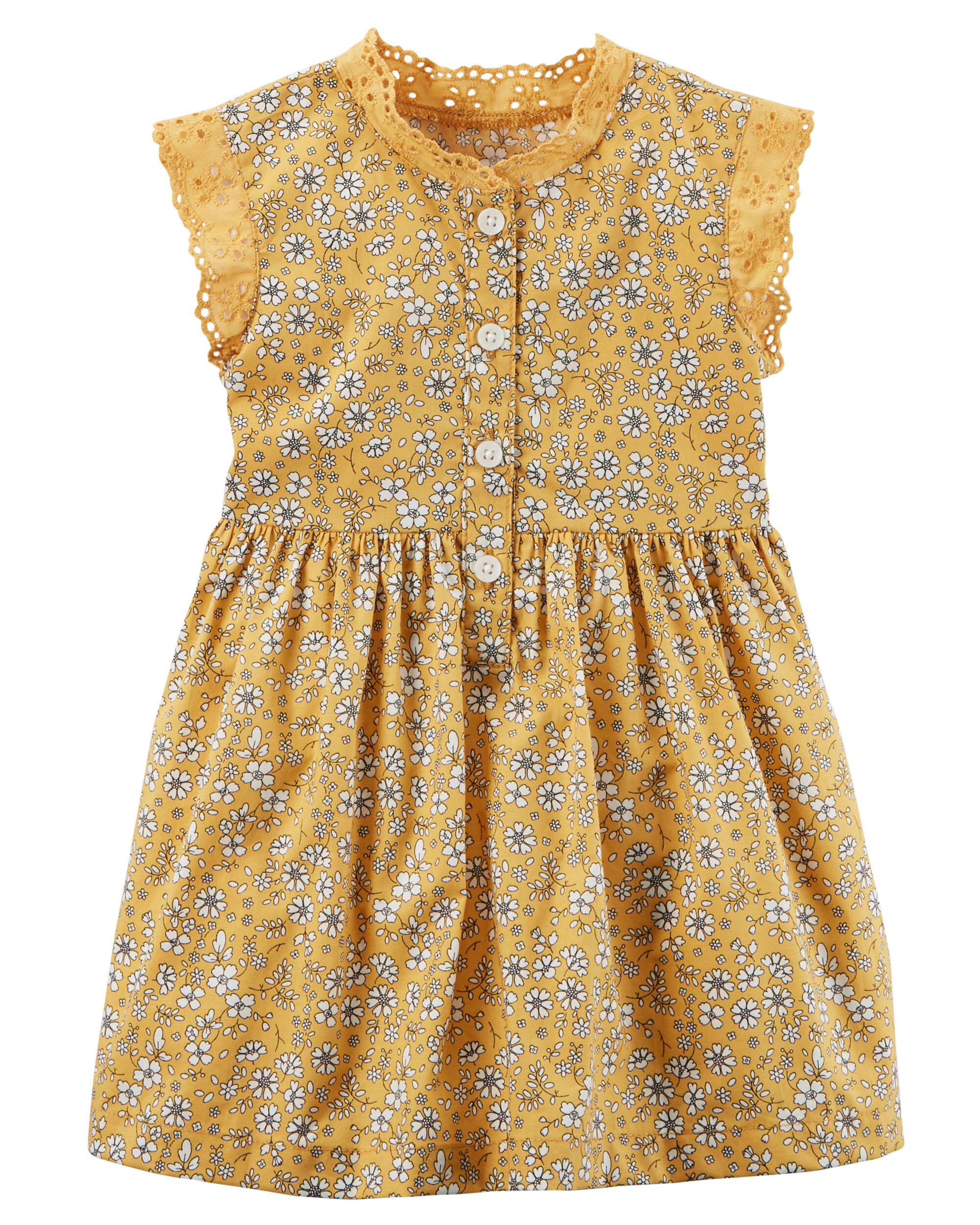 carters yellow floral dress