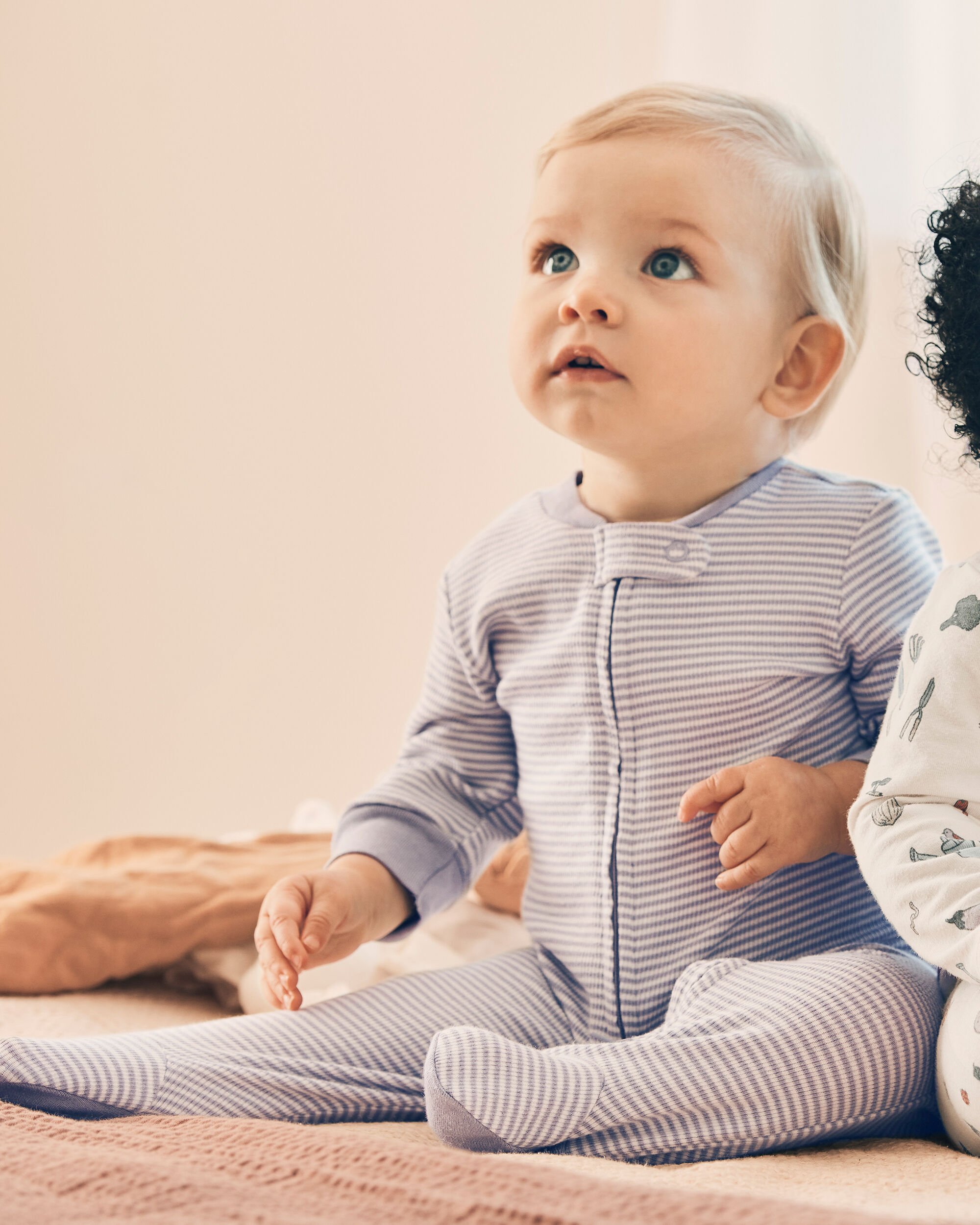 Baby Organic Cotton Striped Sleep & Play Pajamas - Little Planet | Carter's