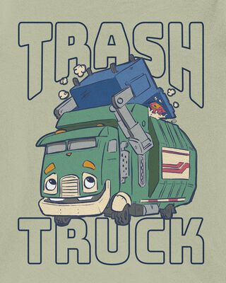 Product image 2 of Toddler Trash Truck™ Short-Sleeve Graphic Tee - Green 