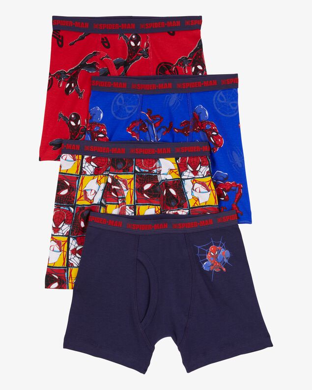 Product image 1 of Kid 4-Pack Spider-Man Boxer Briefs Underwear