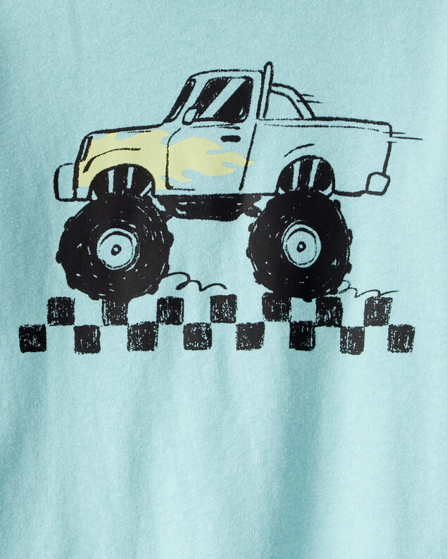 Product image 2 of Toddler Boy Monster Truck Short-SleeveGraphic Tee - Blue