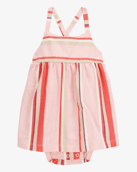 Product image 1 of Baby Striped Sleeveless Sunsuit