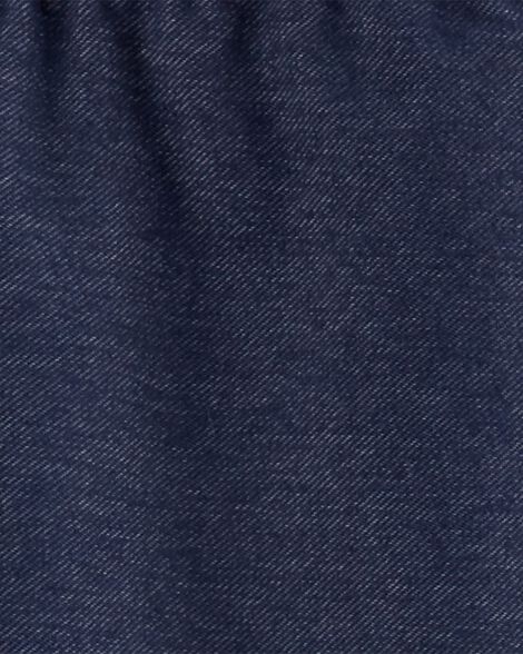 Product image 2 of Kid 2-Pack Black & Navy Cotton Stretch Leggings