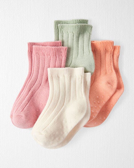  Product image 1 of Baby 4-Pack No-Slip Socks Made with Organic Cotton