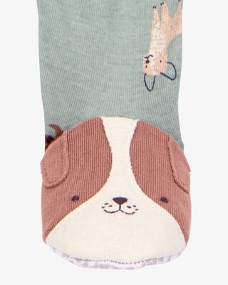 Product image 2 of Baby 1-Piece Dog Print 100% Snug Fit Cotton Footie Pajamas - Blue