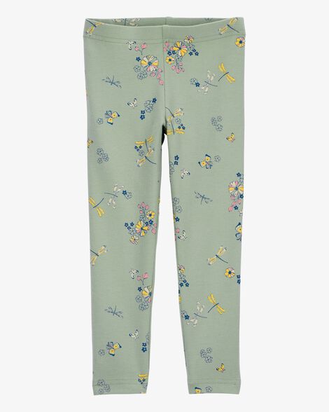 Product image 1 of Toddler Floral Print Stretch Leggings