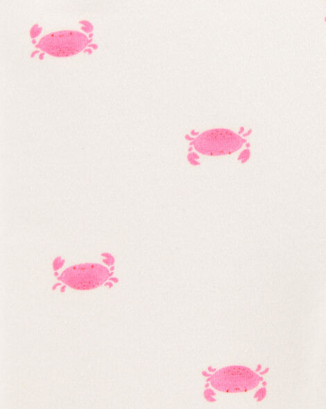  Product image 5 of Toddler Crab Print Bike Shorts - Ivory