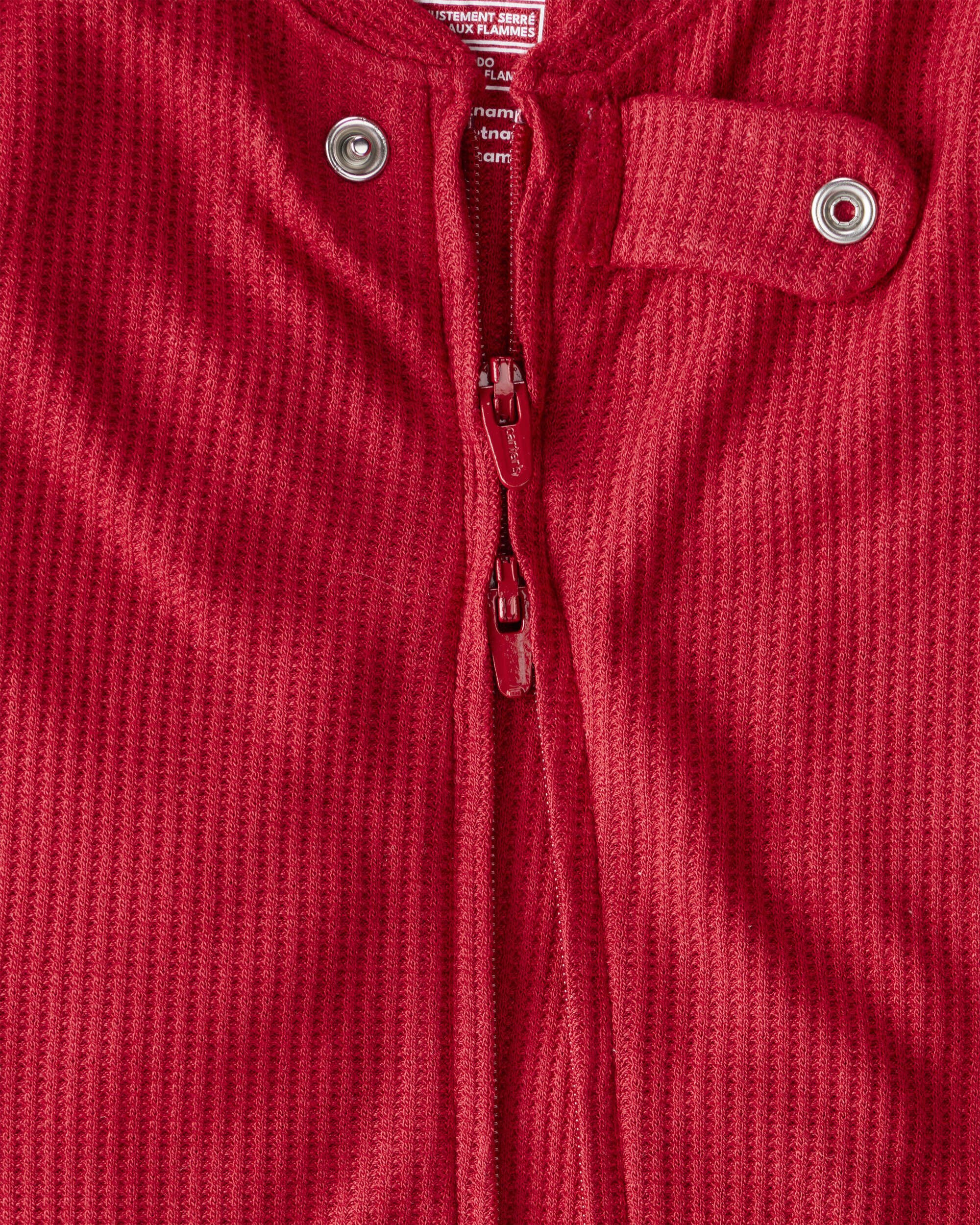 Baby Holiday Red PurelySoft Snug Fit 1-Piece Pajamas - Red