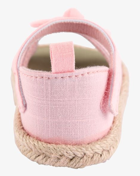 Product image 3 of Baby Bow Espadrille Sandals - Pink
