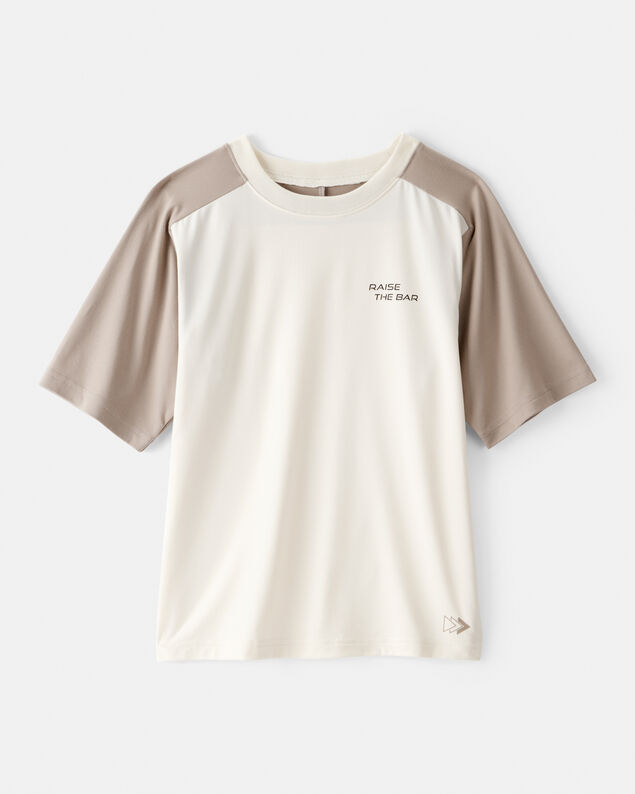 Product image 1 of Boys Active Short-Sleeve Graphic Tee - Ivory/Tan