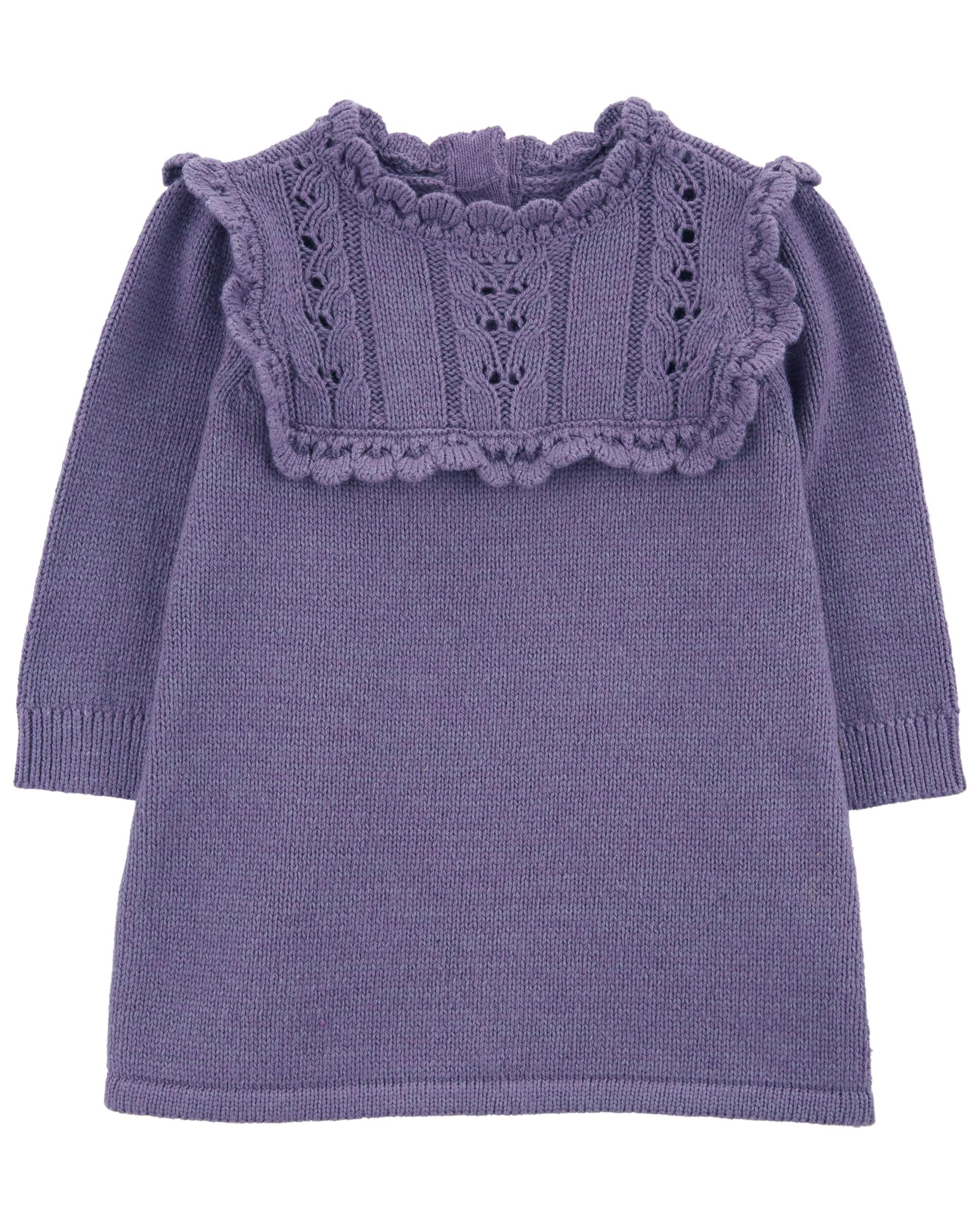 【公式サイト】正規ブランド品通販 - Dress Knit Sweater Long-Sleeve Baby Purple OshKosh - トップス