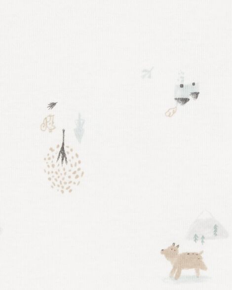Product image 4 of Baby 2-Piece Woodland Creatures Bodysuit & Velboa Jumper Set