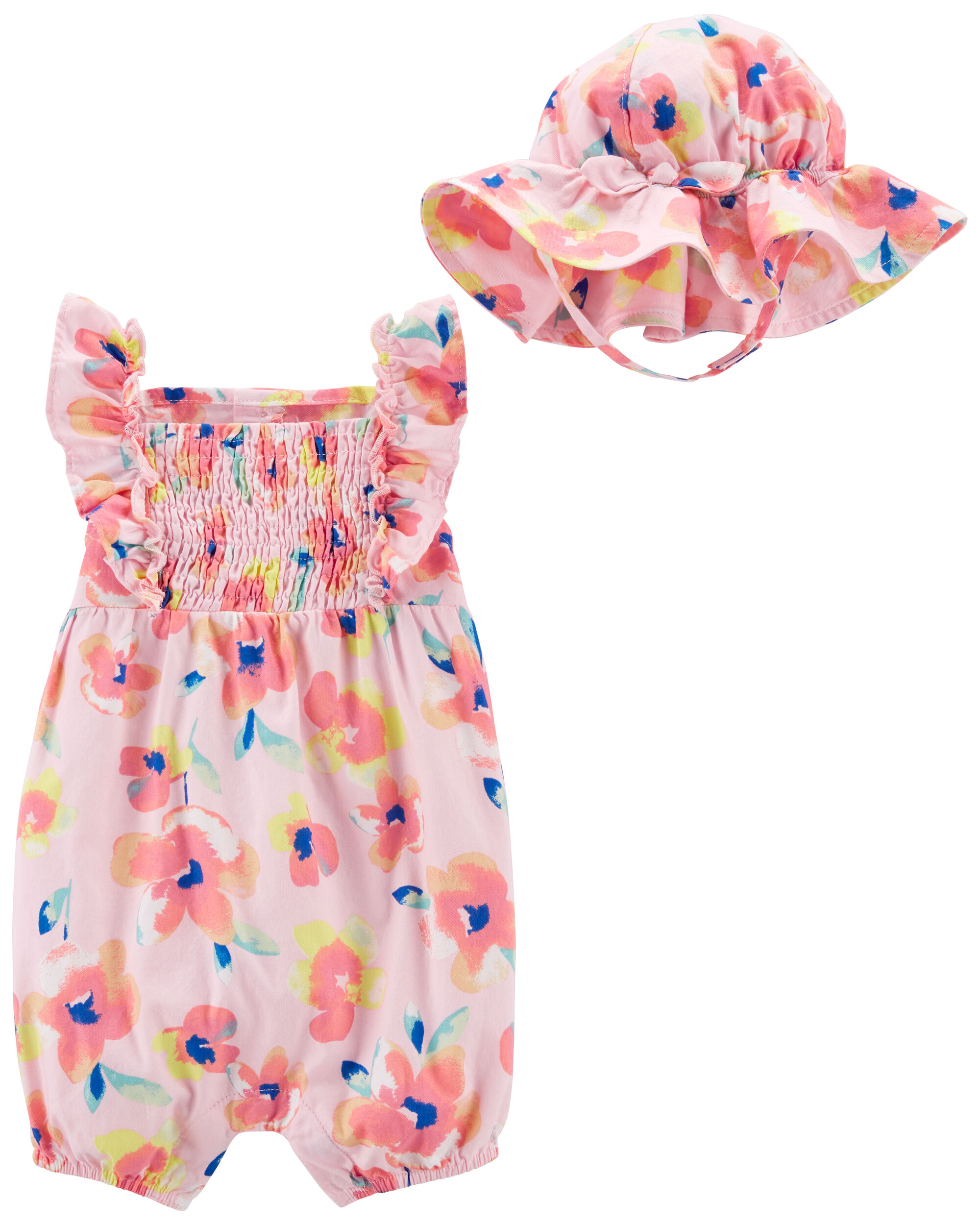 infant floral romper