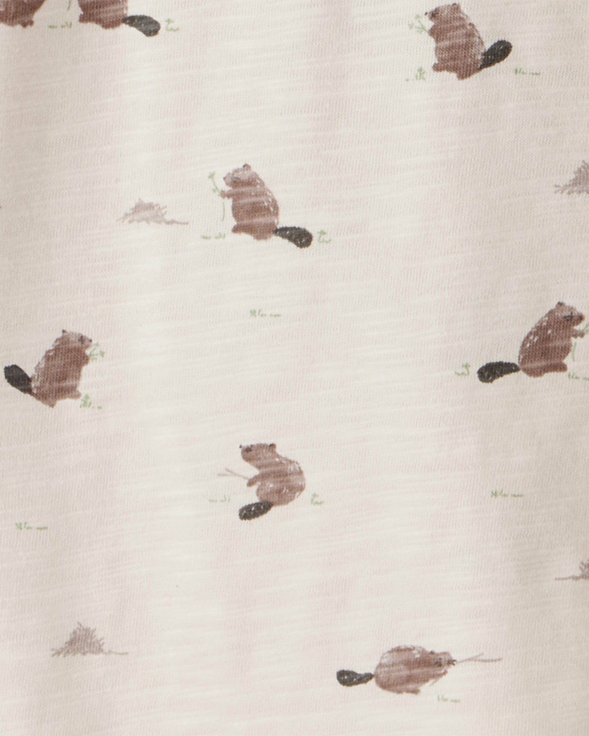 Toddler Boy 2-Pack Organic Cotton Tees Beaver Creek Print