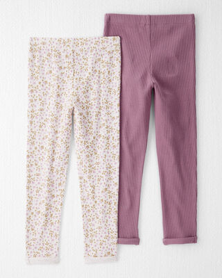 Product image 2 of Toddler 2-Pack Organic Cotton Rib Leggings