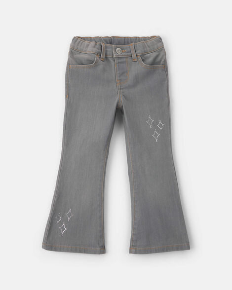 Toddler Girl Diamond Denim Straight Jeans - Dark Wash