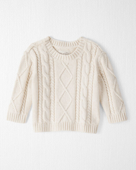 Baby Organic Cotton Cable Knit Sweater