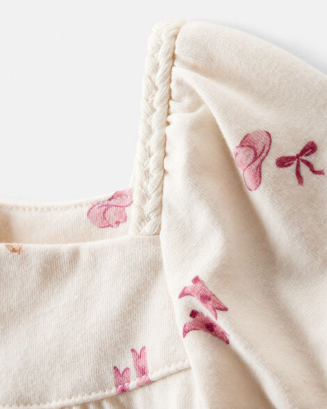 Product image 2 of Baby Girl Cowgirl Print Short-Sleeve Top - Cream