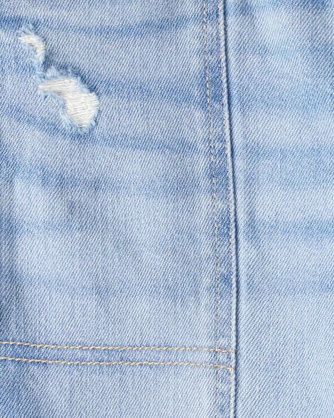 Girls Denim Wide-Leg Jeans - Dark Wash