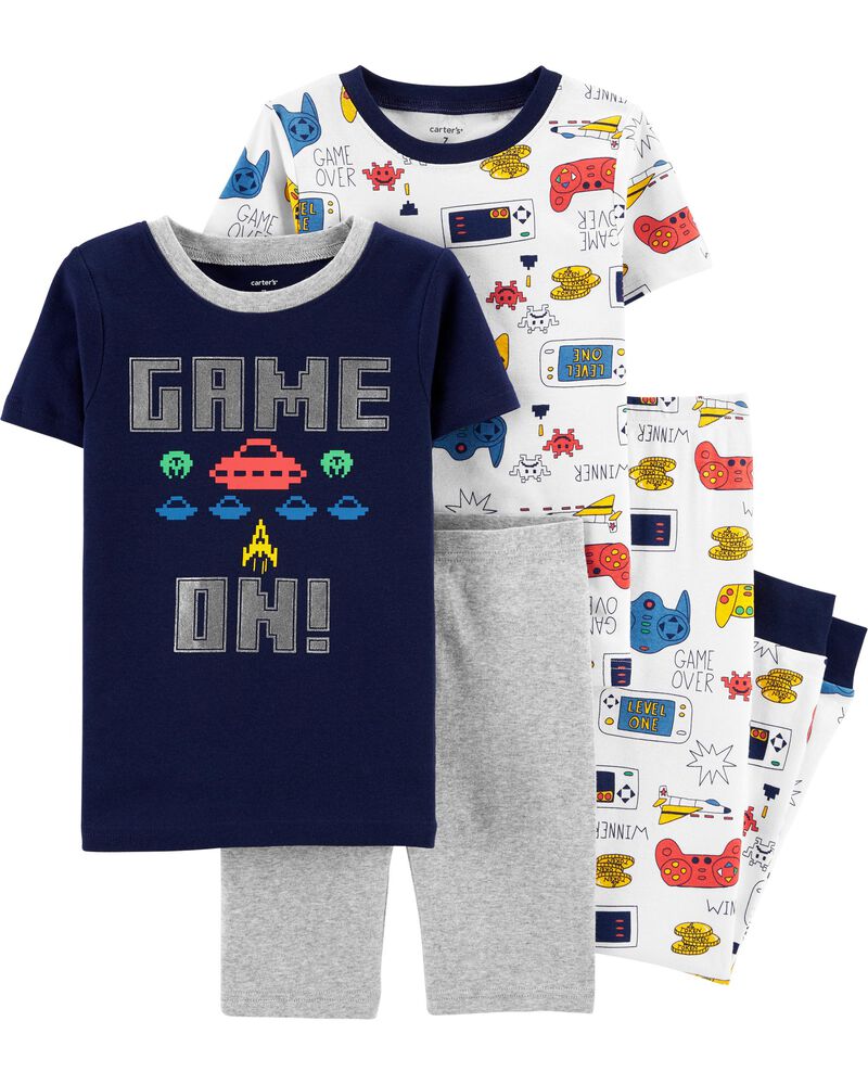 4 Piece Video Game Snug Fit Cotton Pjs Carters Com