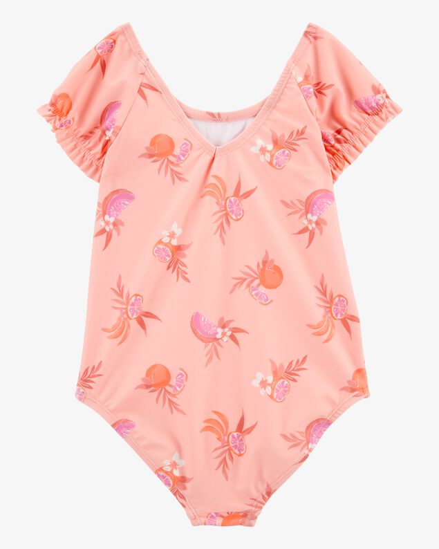 Product image 2 of Toddler Girl 1-Piece Fruit Swimsuit - Coral