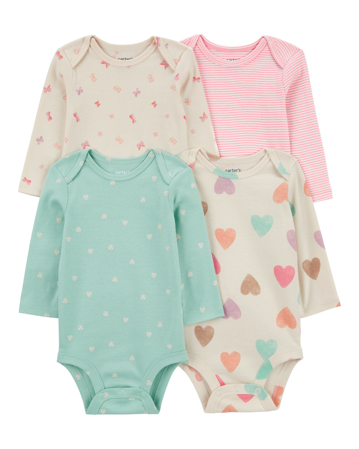 Baby 4-Pack Long-Sleeve Original Bodysuits - Carter's | Carter's