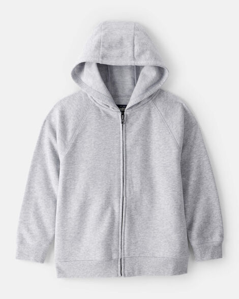Boys DayDream Fleece Zip-Up Hoodie - Grey