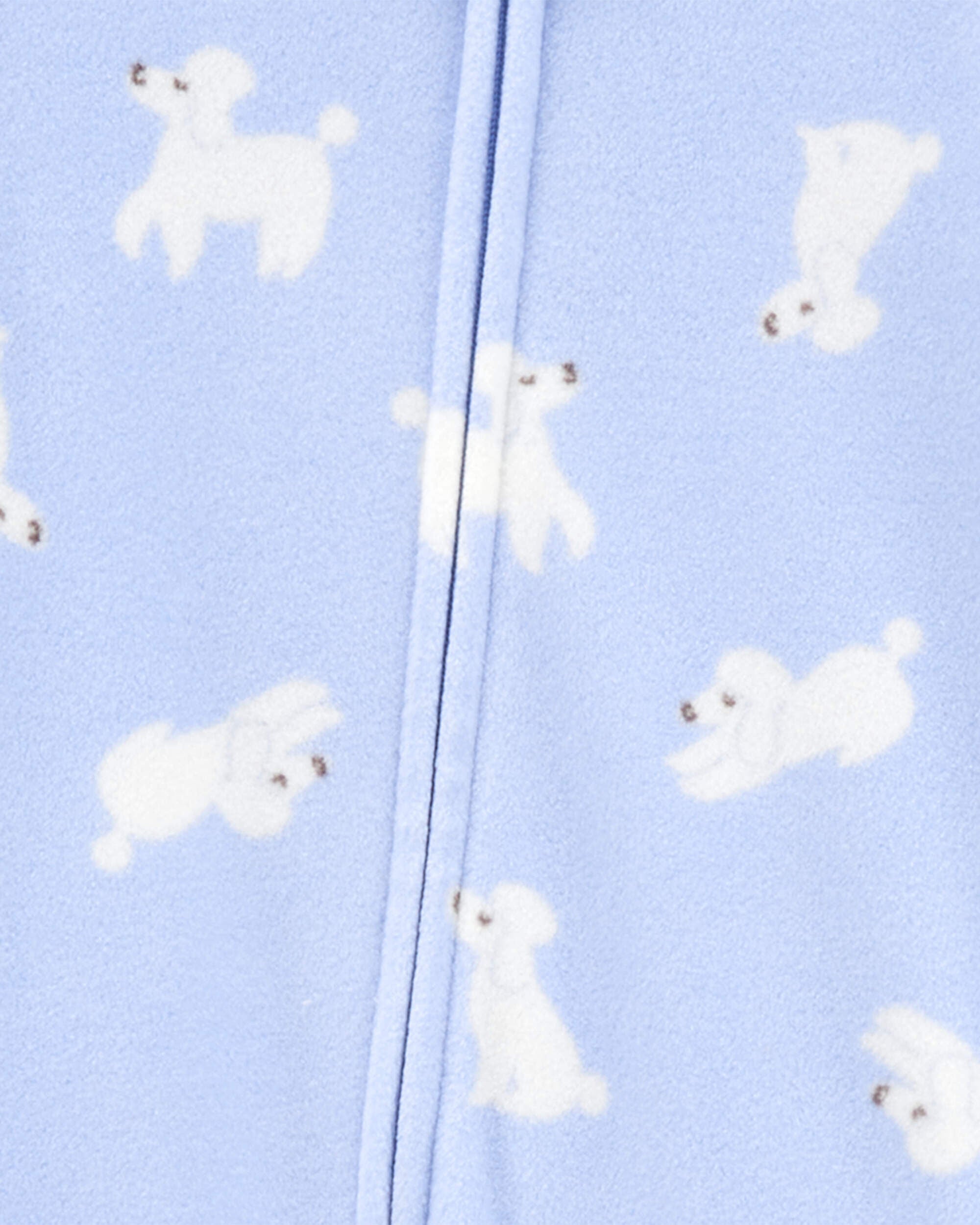 Baby 1 Piece Poodle Fleece Footie Pajamas