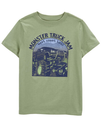 Kid Monster Truck Jam Graphic Tee