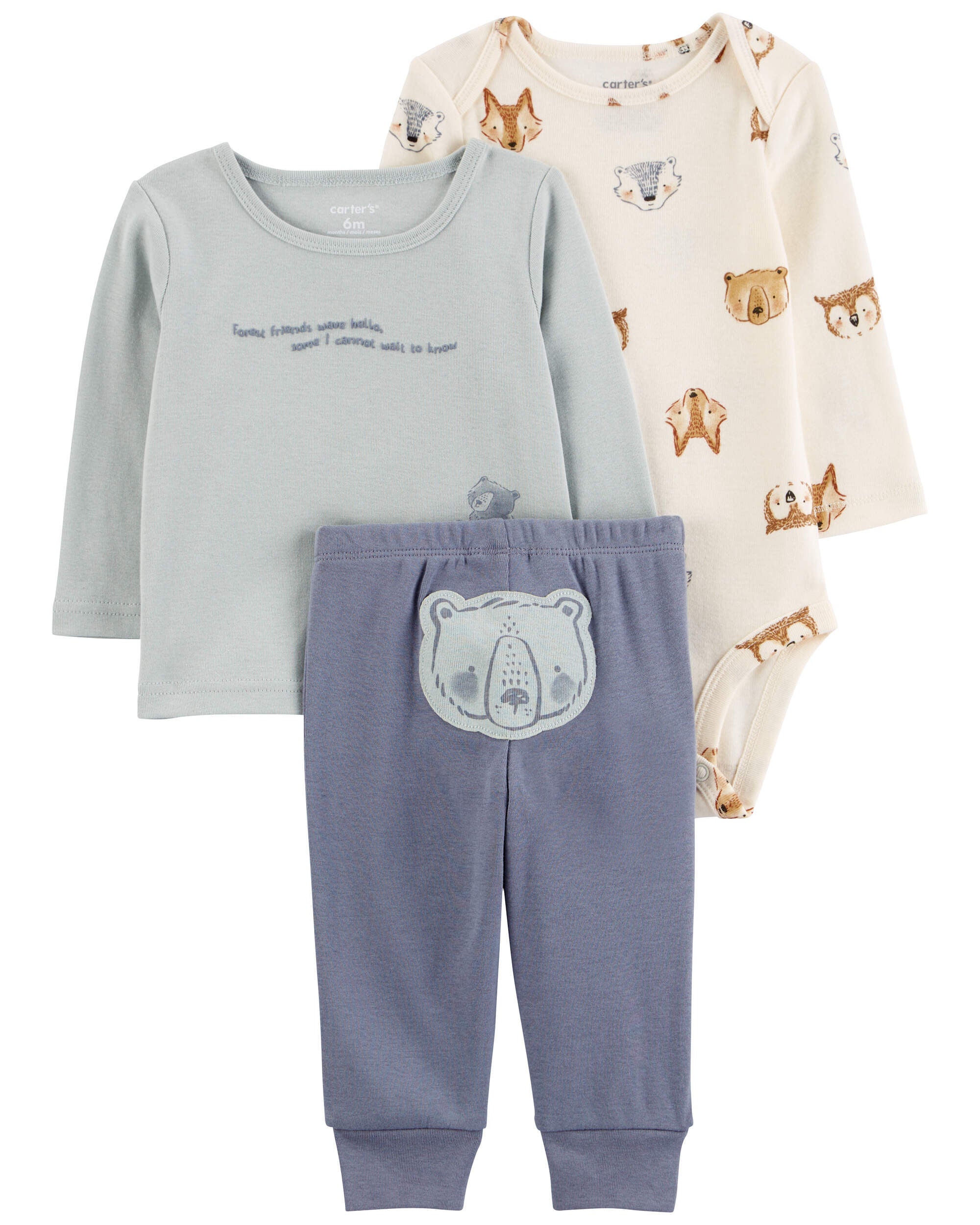 2-Piece Dinosaur Hooded Tee & Jogger Set - Carter's | Carter's