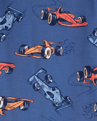 Boys Dinosaur Loose Fit 2-Piece Pajamas - Blue