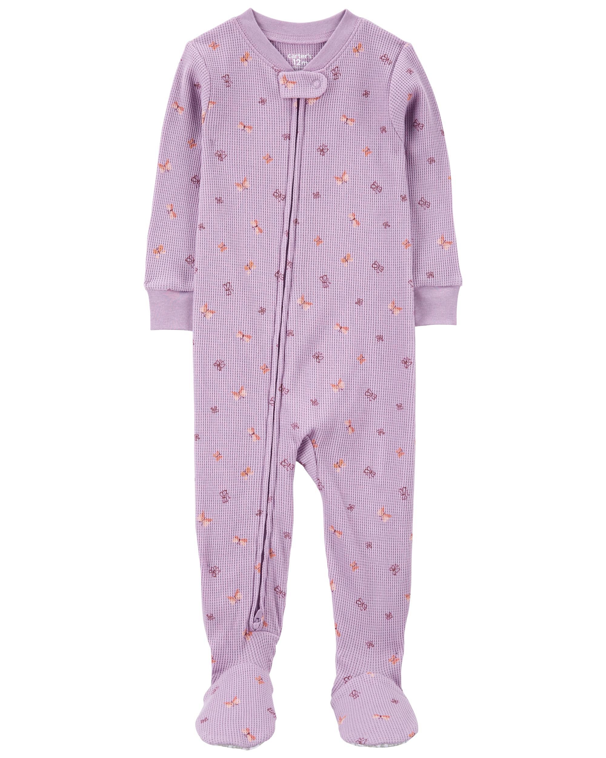 Baby 1 Piece Butterfly Thermal Footie Pajamas Carter s Carter s