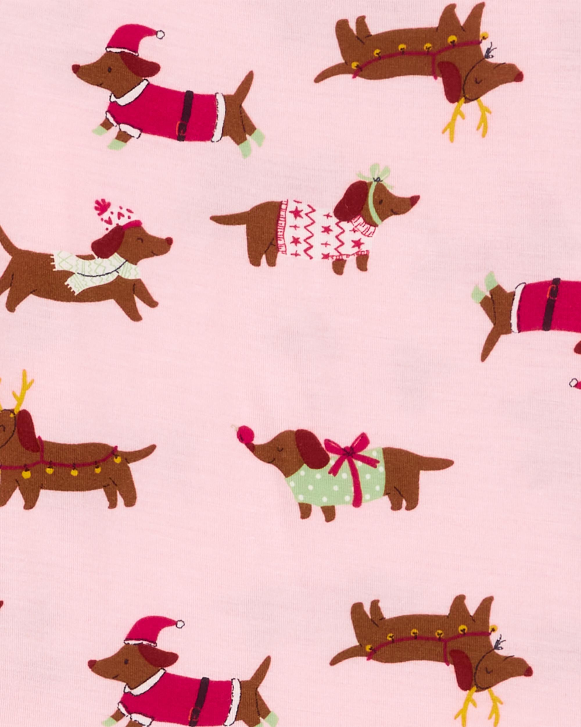 Christmas dachshund pajamas clearance